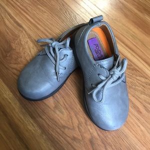 Toddler grey dress shoes
